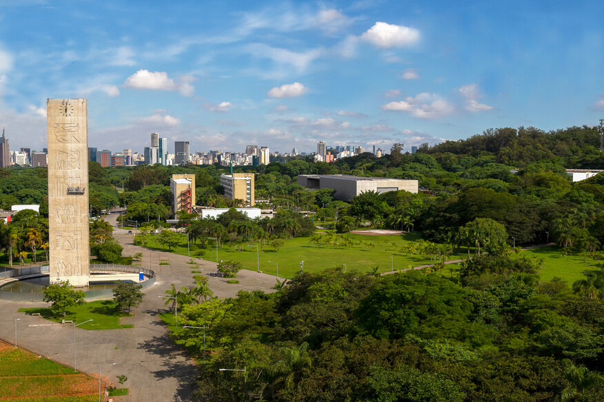 Vista aérea da Biblioteca Brasiliana Guita e José Mindlin